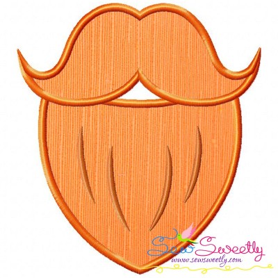 St.Patrick's Day Beard Applique Design Pattern-1