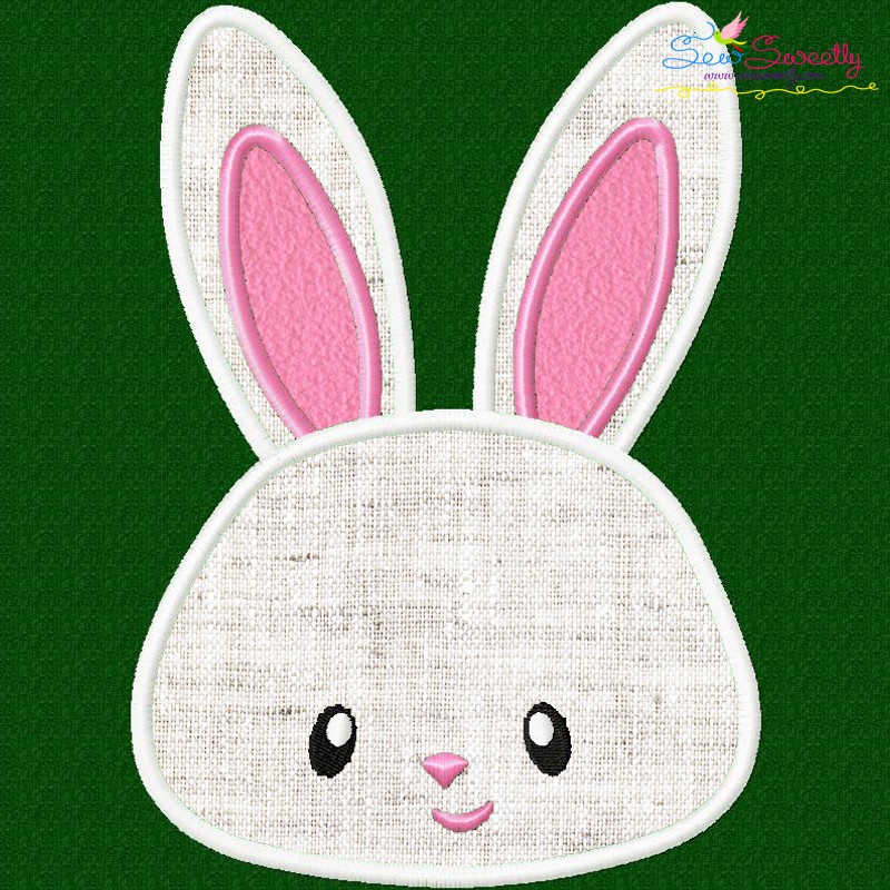 Boy Easter Bunny Applique Design