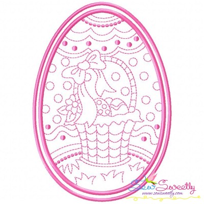 Bean Stitch Artistic Easter Egg Embroidery Design-4-1