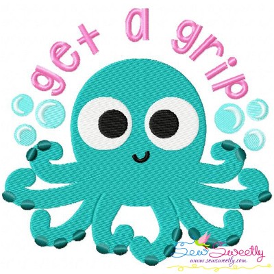 Get a Grip Embroidery Design