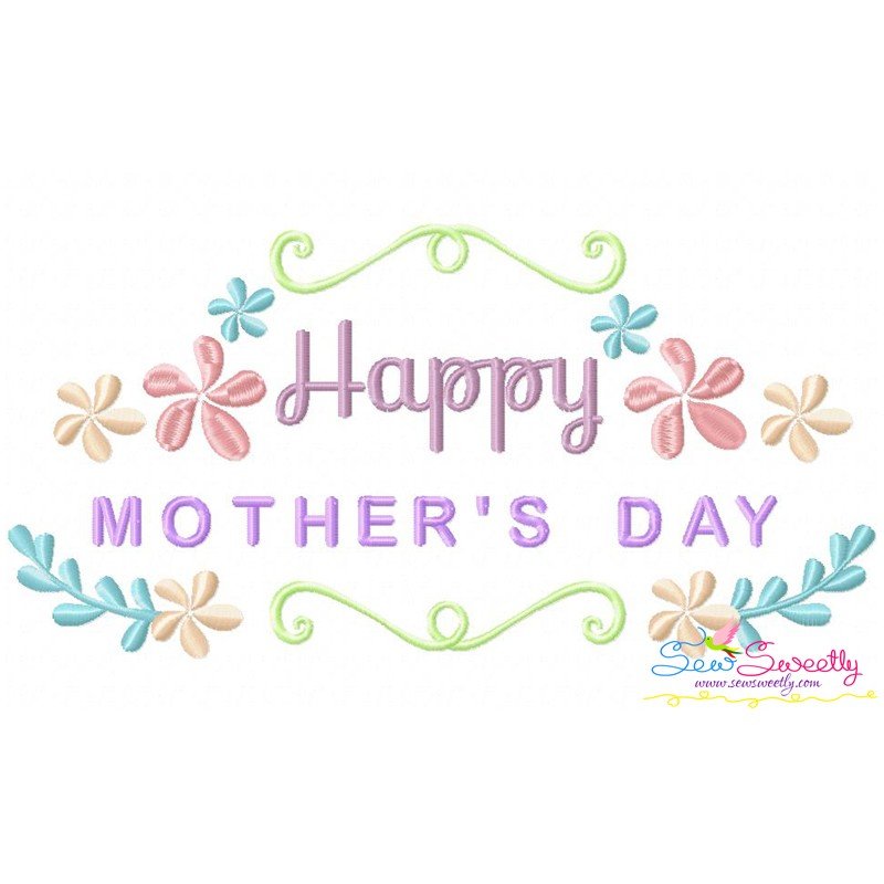 Download Happy Mother's Day-2 Machine Embroidery Design For Mother ...