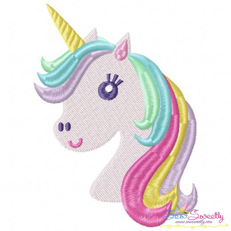 Unicorn Head Machine Embroidery Design For Kids Unicorn Head Machine Embroidery Design For Kids