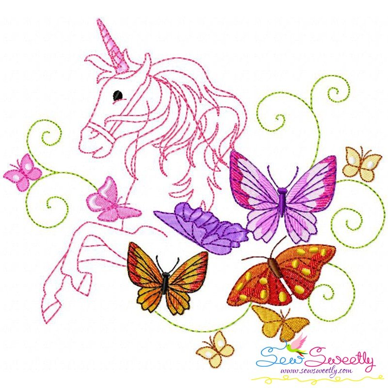 Magic Unicorn3 Machine Embroidery Design Best For Pillow Covers