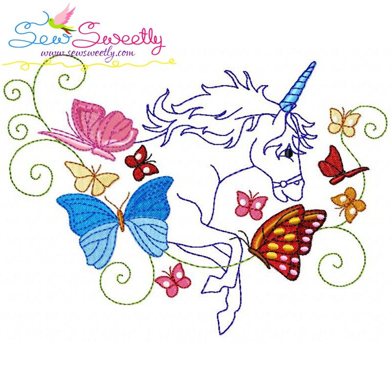 Magic Unicorn4 Machine Embroidery Design Best For Pillow Covers