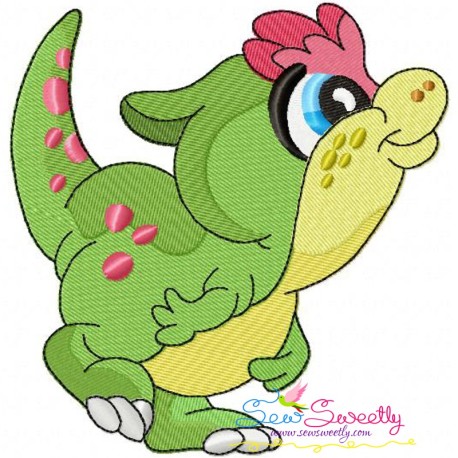 Baby Dinosaur-3 Embroidery Design Pattern