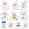 Little Ghosts Applique Embroidery Design Bundle- Category- Embroidery Design Bundles- 1