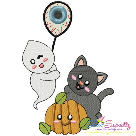 Halloween Friends-10 Embroidery Design Pattern