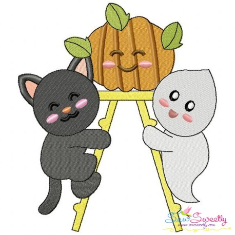 Halloween Friends-9 Embroidery Design Pattern