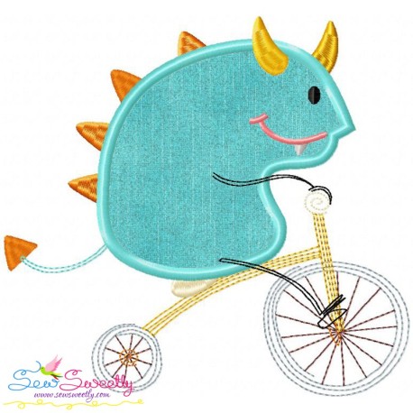 Halloween Bike- Monster-2 Applique Design Pattern
