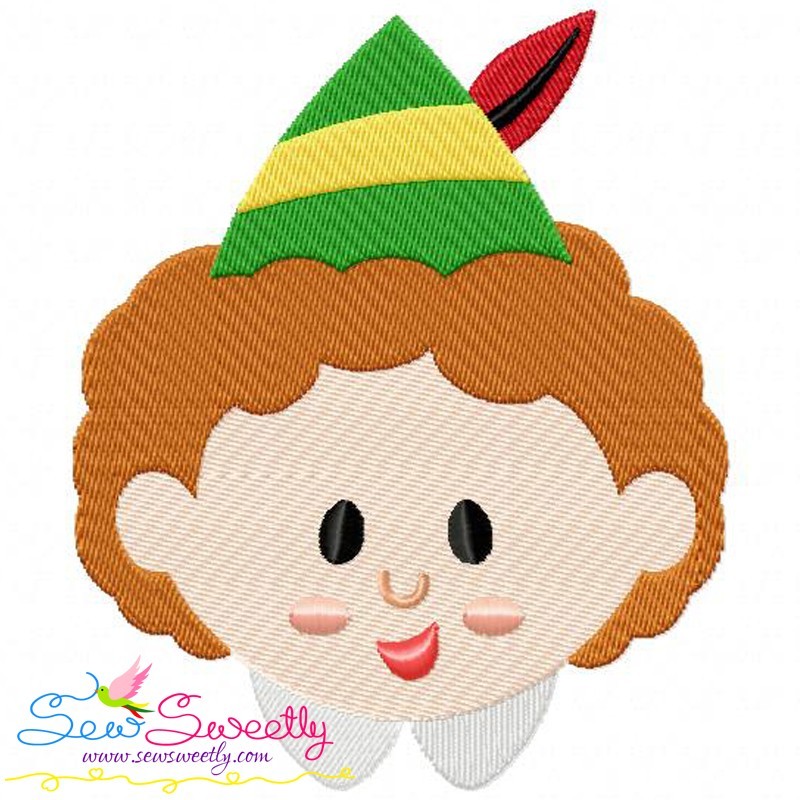 Buddy elf head machine embroidery design for christmas holidays Buddy elf head machine embroidery design for christmas holidays