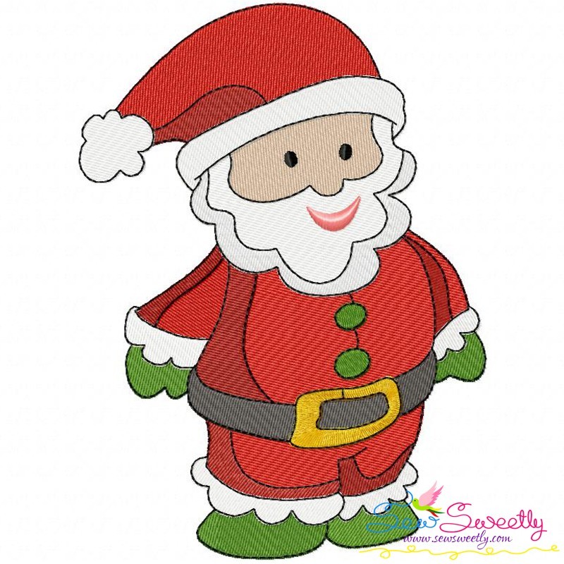 Christmas santa machine embroidery design for christmas