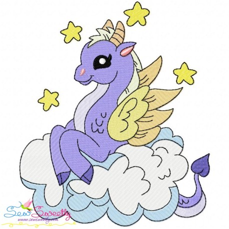 Baby Dragon-8 Embroidery Design Pattern-1