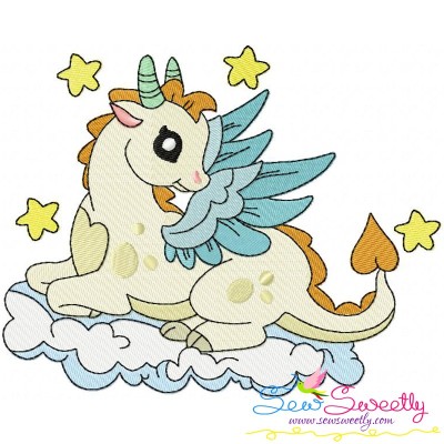 Baby Dragon-6 Embroidery Design Pattern-1