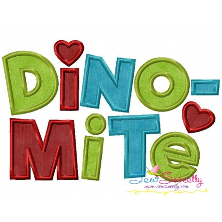 Dinomite Applique Design Pattern