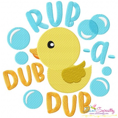 Rub a Dub Dub Nursery Rhyme Embroidery Design
