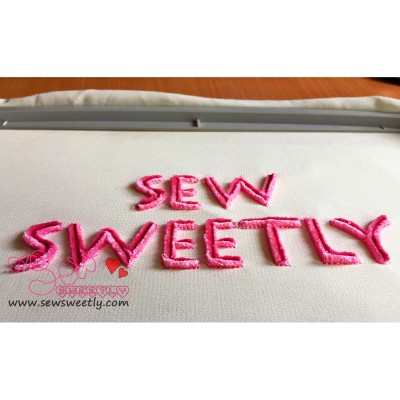 Velvet Style Embroidery Font-1