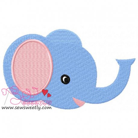 Baby Elephant Embroidery Design Pattern- Category- Animals Designs- 1