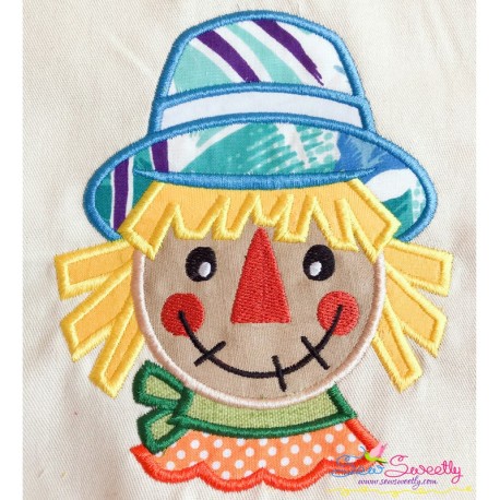 Scarecrow Head Applique Design Pattern-1