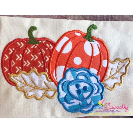 Pumpkin Swag-2 Applique Design Pattern-1