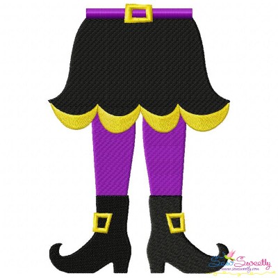 Witch Legs Embroidery Design