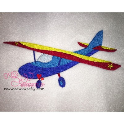 Airplane-2 Embroidery Design