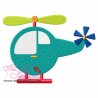 Helicopter-1 Embroidery Design Pattern- Category- Aviation Designs- 1