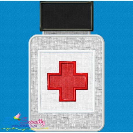 Medicine Bottle Applique Design Pattern-1