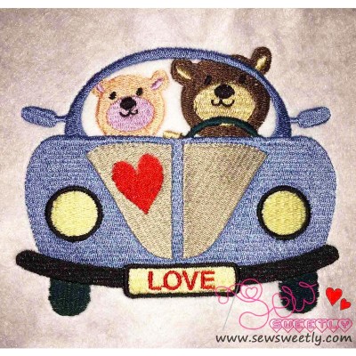 Love Bears-3 Embroidery Design