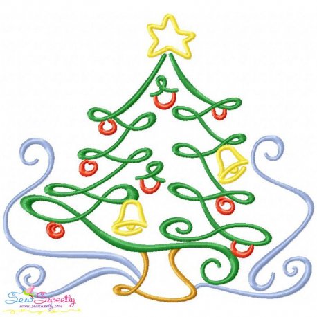 christmas swirls christmas tree
