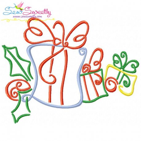 christmas swirls gifts machine