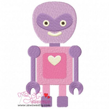 Lovely Robot-4 Embroidery Design Pattern- Category- Sci-Fi Designs- 1