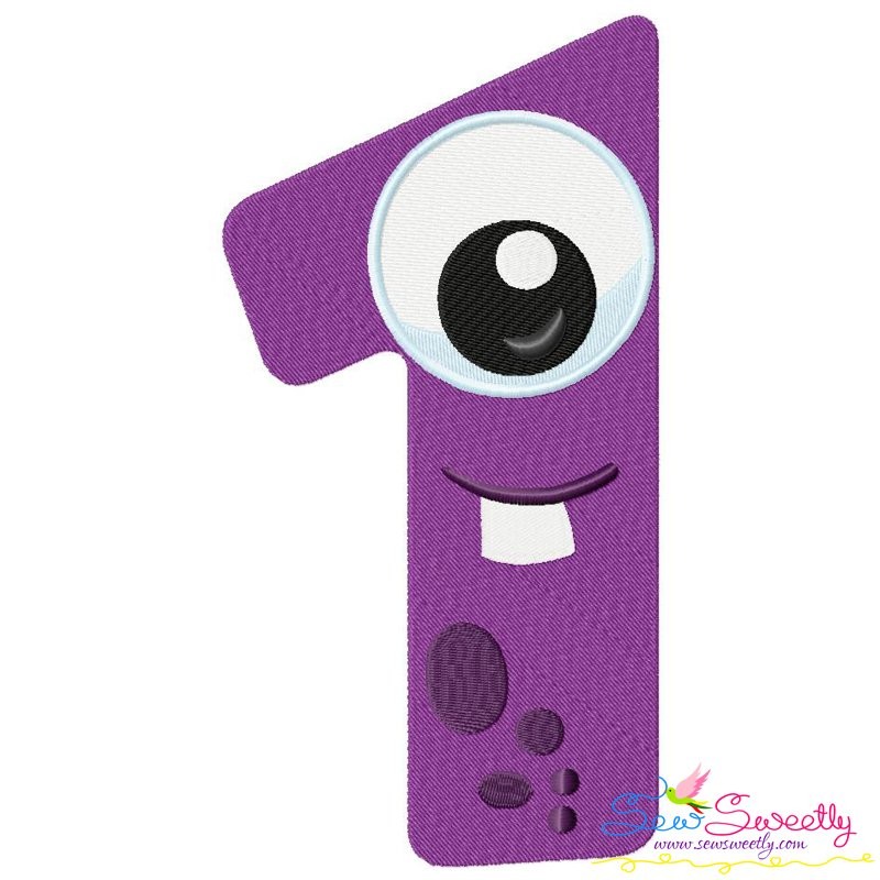 monster number 1 machine embroidery design