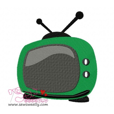 Television Embroidery Design