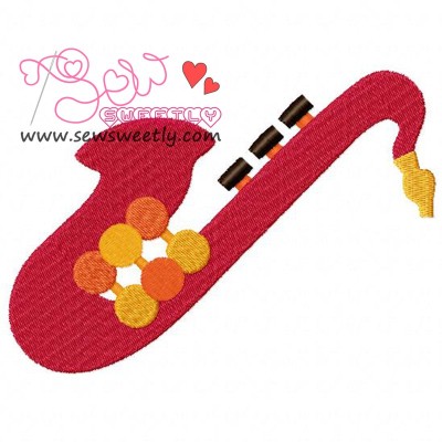 Music Instrument-1 Embroidery Design