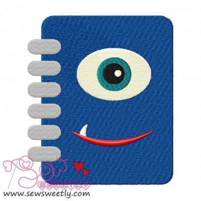 Monster Diary Embroidery Design