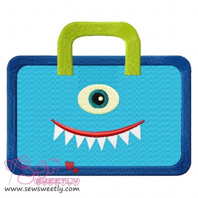 Monster Bag Embroidery Design