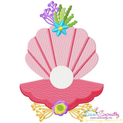 Pearl Shell Embroidery Design
