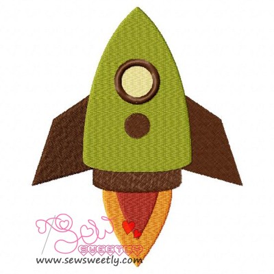 Rocket-1 Embroidery Design