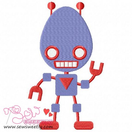 Robot-2 Embroidery Design Pattern- Category- Sci-Fi Designs- 1