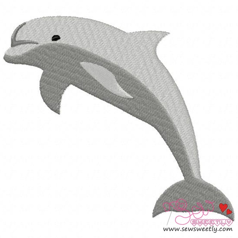 Dolphin machine embroidery design Dolphin machine embroidery design
