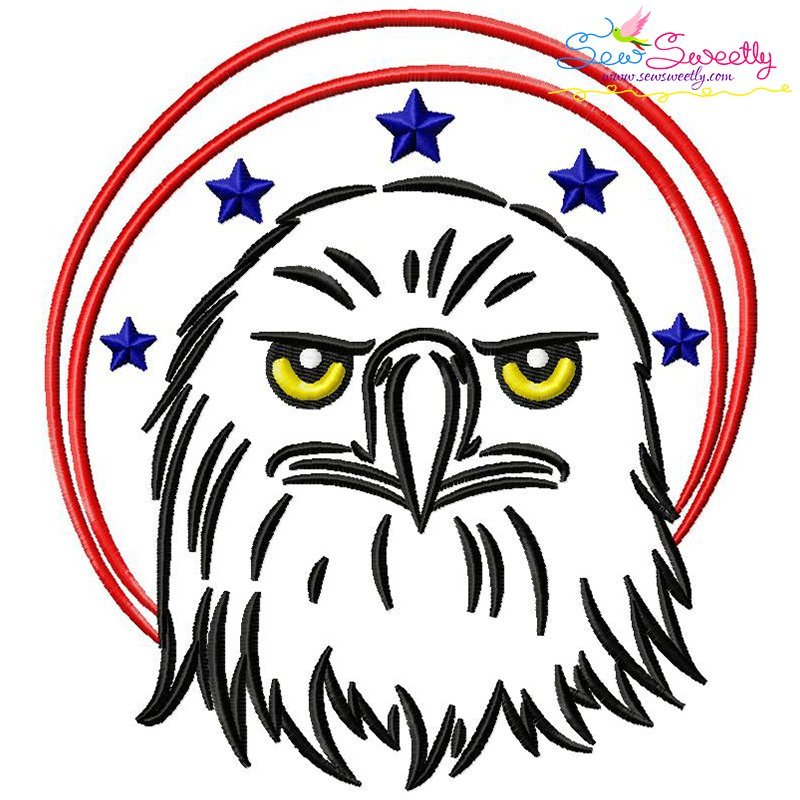 Patriotic Eagle Embroidery Design Bundle