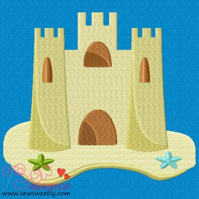 Sand Castle-1 Embroidery Design