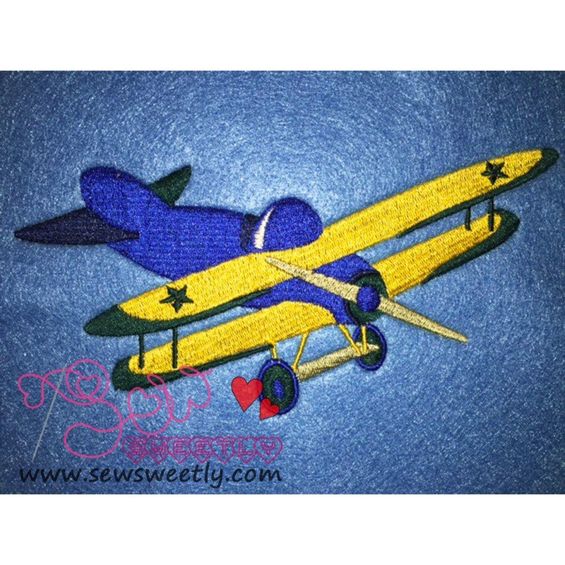 Airplane1 Machine Embroidery Design