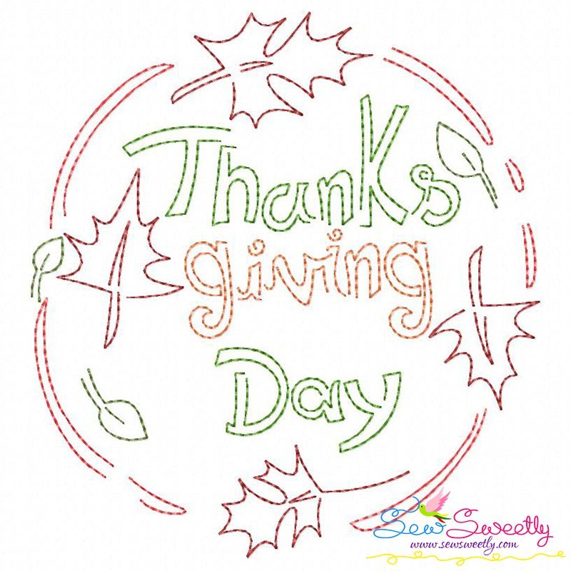 Download Color Work Thanksgiving Bean/Vintage Stitch Embroidery Design Bundle