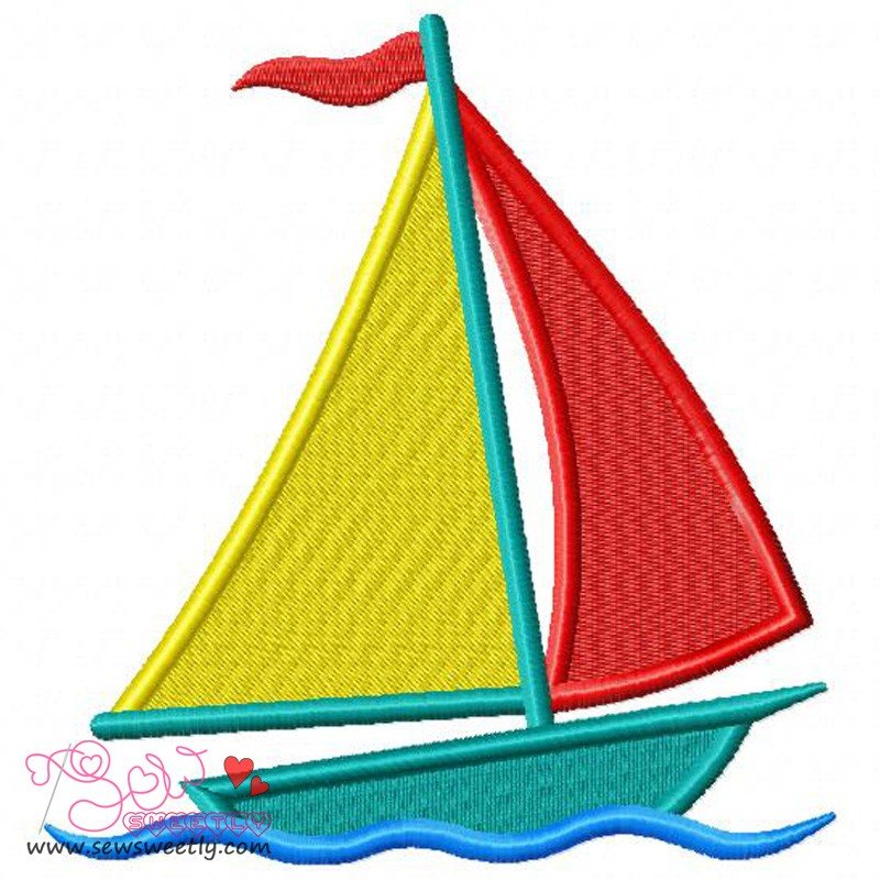 sailboat embroidery designs