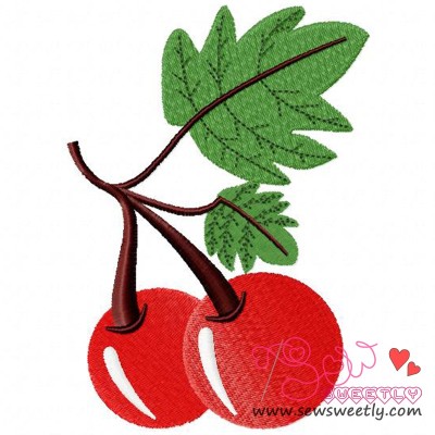 Cherry Embroidery Design