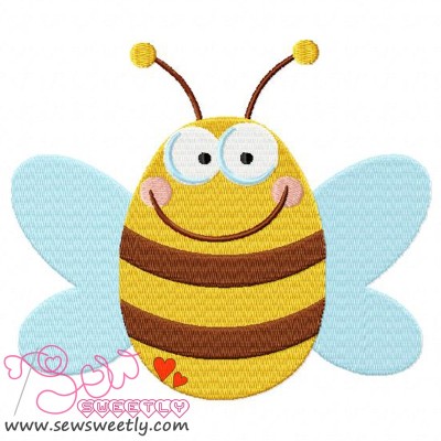 Bee-1 Embroidery Design