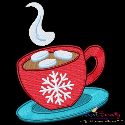 Christmas Coffee Cup Embroidery Design