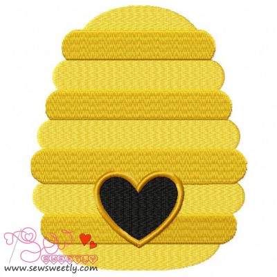 Bee Hive Embroidery Design