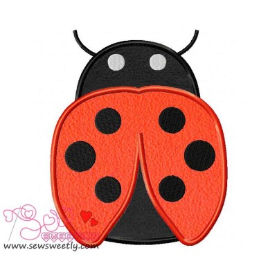 Lady Bug Applique Design